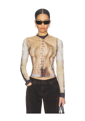 KNWLS Halcyon Top in Tan. Size S. Also in L.