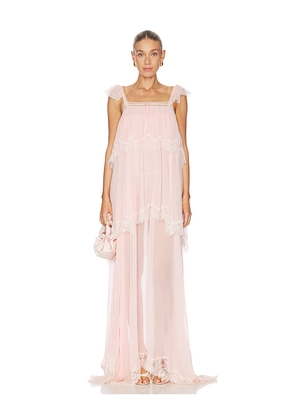 LoveShackFancy Maralee Dress in Pink. Size L. Also in S, XL, XS, XXS.