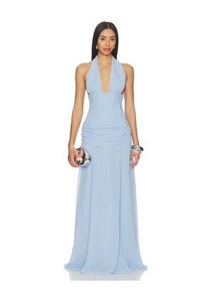 NBD Myra Gown in Baby Blue. Size L. Also in XXS, XS, S, M, XL.