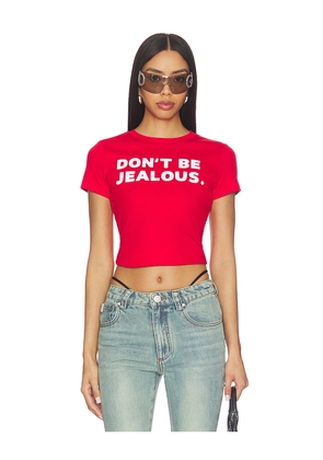 Markgong Jealous Baby T Shirt in Red. Size L. Also in S, M.