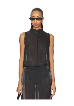 MADISON THE LABEL Knox Top in Black. Size L. Also in M, S, XL, XS.