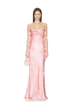 NBD Inaya Gown in Blush. Size L. Also in XS, XXS, S, M, XL.