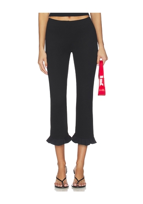 MAJORELLE Tate Pant in Black. Size L. Also in XS, XXS, S, M, XL.