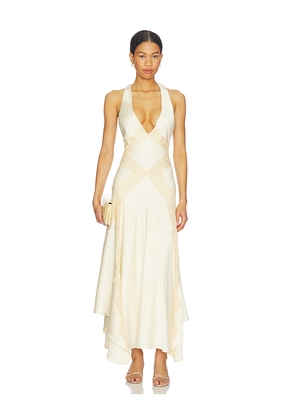 Lovers and Friends Zari Maxi Dress in Cream. Size L. Also in XXS, XS, S, M, XL.