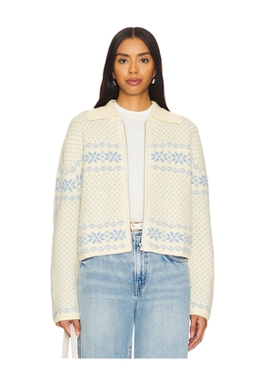 Tularosa Kerra Fairisle Jacket in Lemon. Size M. Also in L.