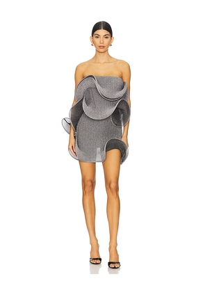 Sid Neigum Italian Micro Mini Dress in Metallic Silver. Size M. Also in XS.