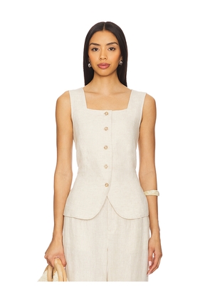 Sanctuary Outsmart Square Neck Vest in Cream. Size M. Also in XS, L.