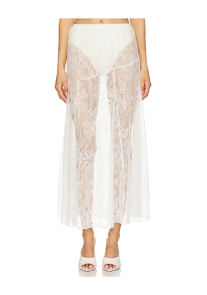 Steve Madden Veera Skirt in Cloud Dancer in White. Size L. Also in M, S, XL, XS.