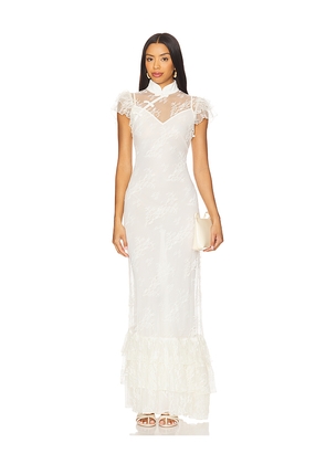 SAU LEE Ramona Lace Dress in Ivory. Size 6. Also in 0.
