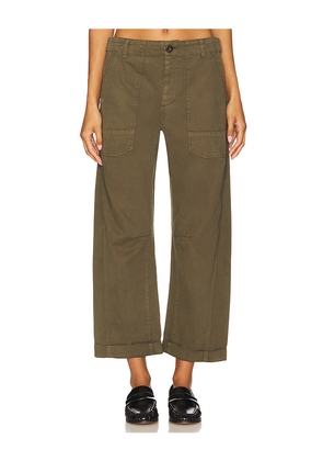PISTOLA Tori Bowed Utility Pant in Army. Size 27. Also in 33.