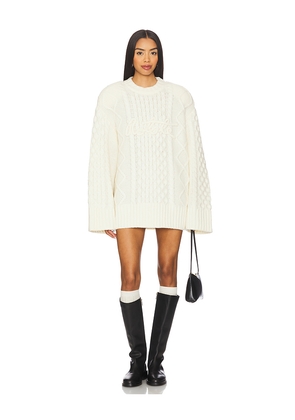 ROTATE Cornella Crewneck Sweater in Ivory. Size M. Also in S.