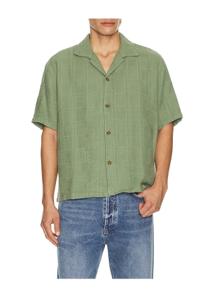 Rhythm Oasis Shirt in Green. Size M. Also in L.