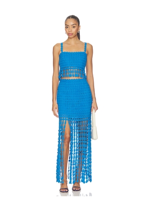 SAYLOR Elie Set in Blue. Size L. Also in S, XS, M.