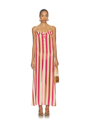 Solid & Striped The Ayden Dress in Orange. Size L. Also in S, XS, M, XL.