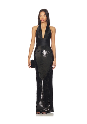 retrofete Kelsie Sequin Dress in Black. Size L. Also in S.