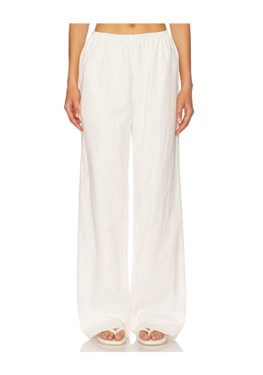 SNDYS Ismene Pants in White. Size L. Also in S, XXS, XS, M, XXL.