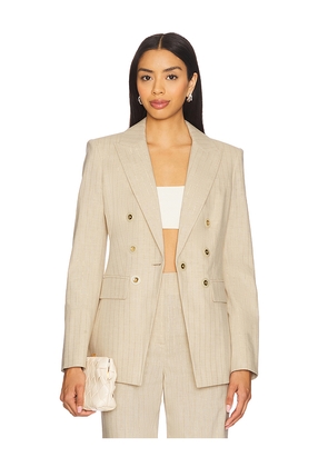 Veronica Beard Gaya Dickey Jacket in Neutral. Size 6. Also in 2.