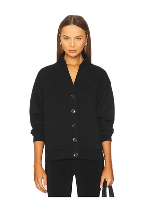 Varley Celeste Button Through Cardigan in Black. Size L. Also in XS, S, M, XL.