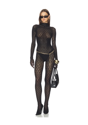 Wolford Mermaid Net Catsuit in Black. Size S. Also in XS.