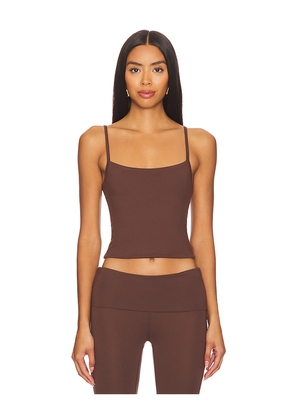 WellBeing + BeingWell LoungeWell Light Cameron Tank in Brown. Size XL. Also in L.