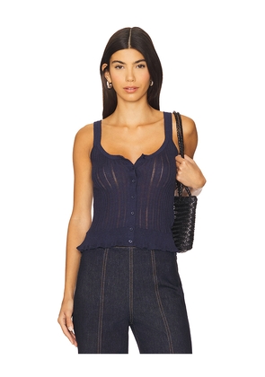 Ulla Johnson Callie Knit Camisole in Navy. Size M. Also in S.