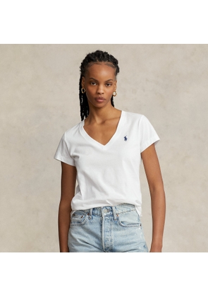 Cotton Jersey V-Neck T-Shirt