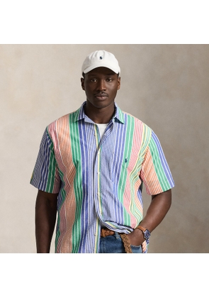 Big & Tall - Striped Seersucker Camp Shirt