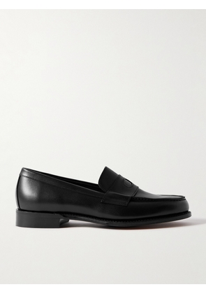 Drake's - Charles Leather Penny Loafers - Men - Black - UK 7