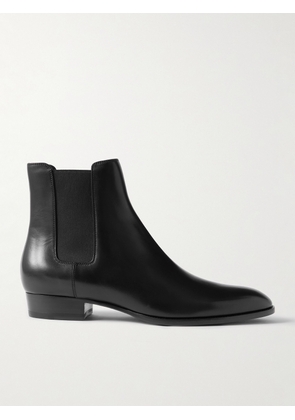SAINT LAURENT - Wyatt Leather Chelsea Boots - Men - Black - EU 39.5
