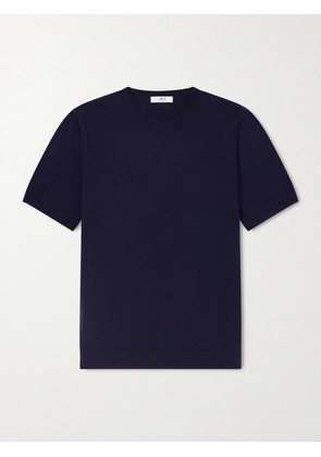 Mr P. - Organic Cotton and Cashmere-Blend T-Shirt - Men - Blue - XS