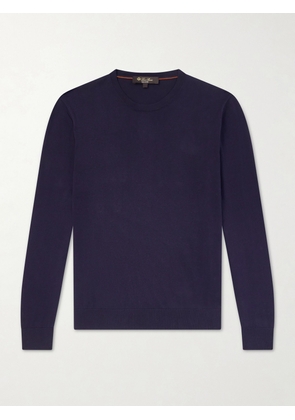 Loro Piana - Ice Wish™ Sea Island Cotton Sweater - Men - Blue - IT 46