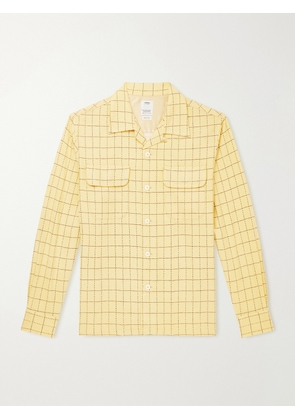 Visvim - Carrow Convertible-Collar Checked Wool Shirt - Men - Yellow - 1