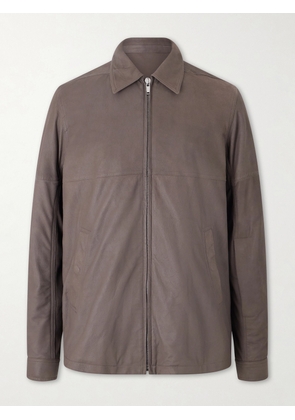 Rick Owens - Brad Leather Jacket - Men - Gray - IT 46