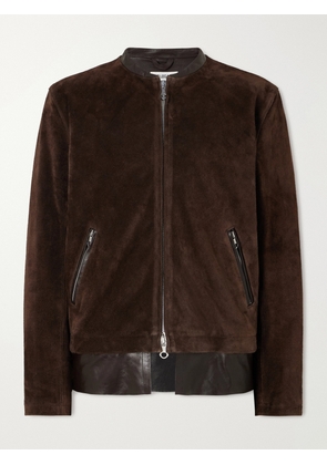 Our Legacy - Drift Leather-Trimmed Suede Jacket - Men - Brown - IT 46