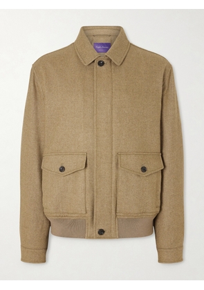 Ralph Lauren Purple Label - Herringbone Cashmere Jacket - Men - Brown - S