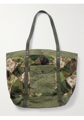 RRL - Patchwork Camouflage-Print Cotton Tote Bag - Men - Green