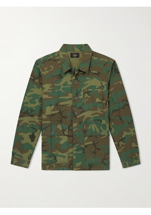 RRL - Camouflage-Print Cotton-Ripstop Overshirt - Men - Green - S