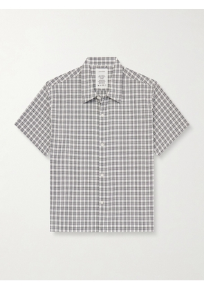 mfpen - Holiday Checked Textured Cotton-Blend Shirt - Men - Neutrals - S