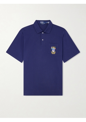 Polo Ralph Lauren - Logo-Embroidered Cotton-Piqué Polo Shirt - Men - Blue - XS