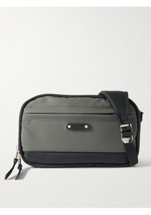Master-Piece - Spec CORDURA® and Leather Messenger Bag - Men - Green