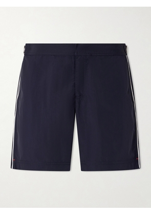 Orlebar Brown - Bulldog Straight-Leg Mid-Length Piped Swim Shorts - Men - Blue - UK/US 28