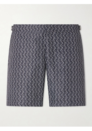 Orlebar Brown - Bulldog Fate Straight-Leg Mid-Length Printed Swim Shorts - Men - Blue - UK/US 30