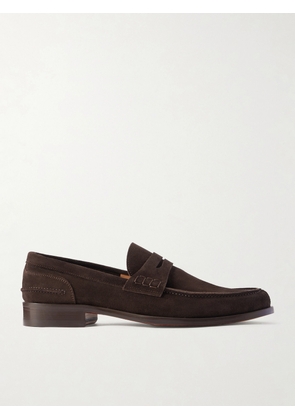 Mr P. - Split-Toe Suede Penny Loafers - Men - Brown - UK 7