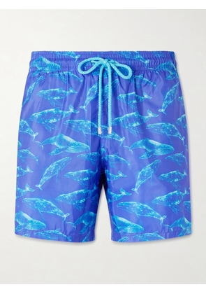 Vilebrequin - Mahina Straight-Leg Mid-Length Recycled Swim Shorts - Men - Blue - S