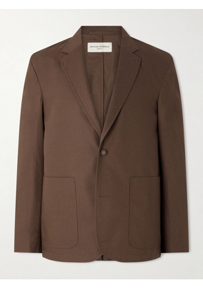 Officine Générale - Cyril Unstructured Organic Cotton Blazer - Men - Brown - IT 44