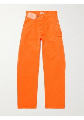 JW Anderson - Twisted Straight-Leg Carpenter Jeans - Men - Orange - UK/US 30