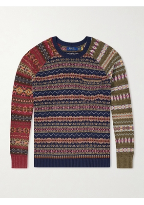Polo Ralph Lauren - Fair Isle Linen, Cotton and Silk-Blend Sweater - Men - Multi - S