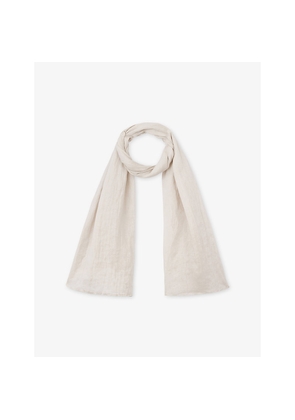 Womens The White Company Gauze Linen Scarf