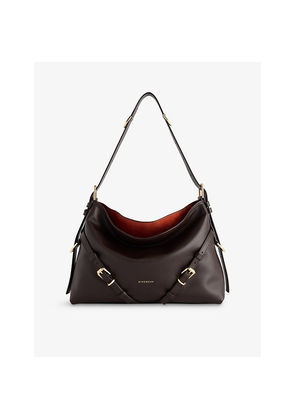 Womens Givenchy Voyou Medium Shiny Leather Shoulder Bag