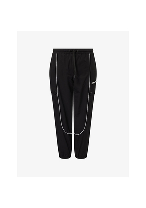 Mens Trapstar Hyperdrive Logo-Patch Shell Tracksuit Bottoms